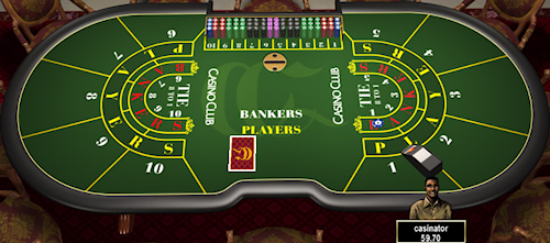 1st card for player