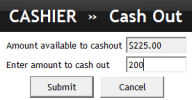 Winnings Cash-out