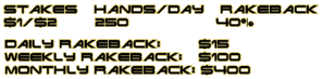 Rakeback Calculation